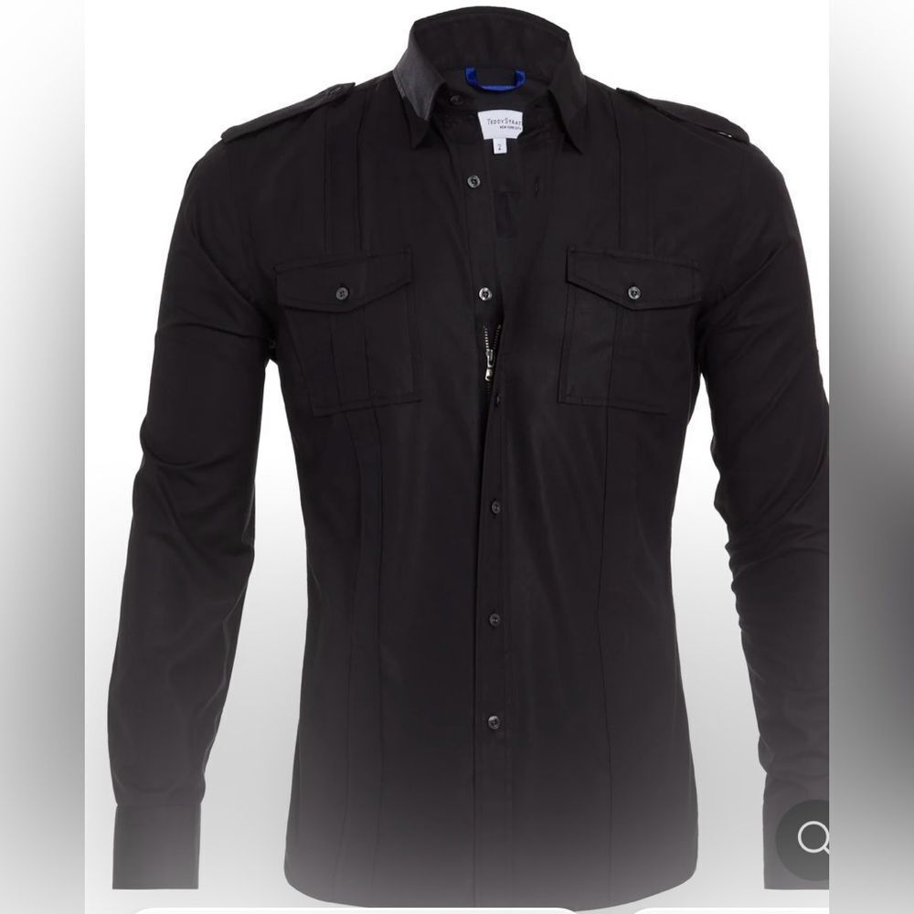 Teddy Stratford The Raider Black Long Sleeve shirt size XXL